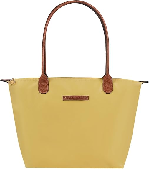 Waterproof Nylon Tote Bag for Women, Lightweight Daily Handbag with Zipper, Stylish Casual Shoulder Bag